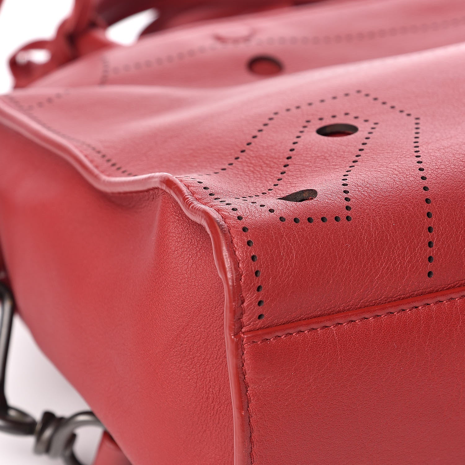 Balenciaga Veau Soyeux Perforated Blackout Hardware S City Rouge Groseille 8 of 12