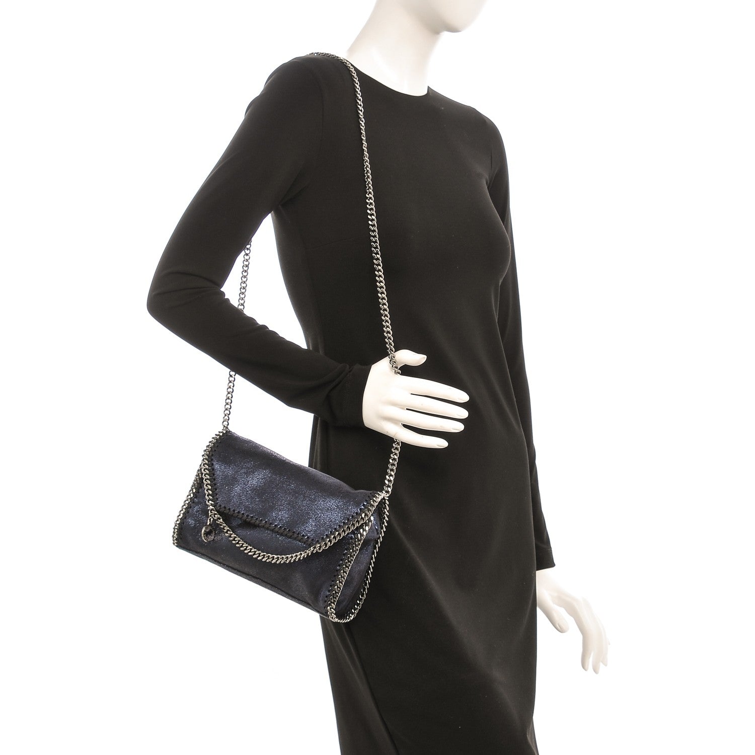 Stella McCartney Shaggy Deer Falabella Mini Crossbody Bag Lapis Navy 2 of 6
