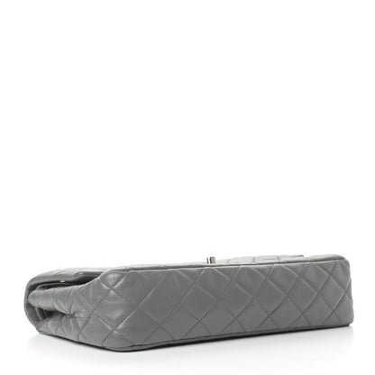 Chanel Lambskin Quilted Medium Double Flap Dark Grey 4 of 10