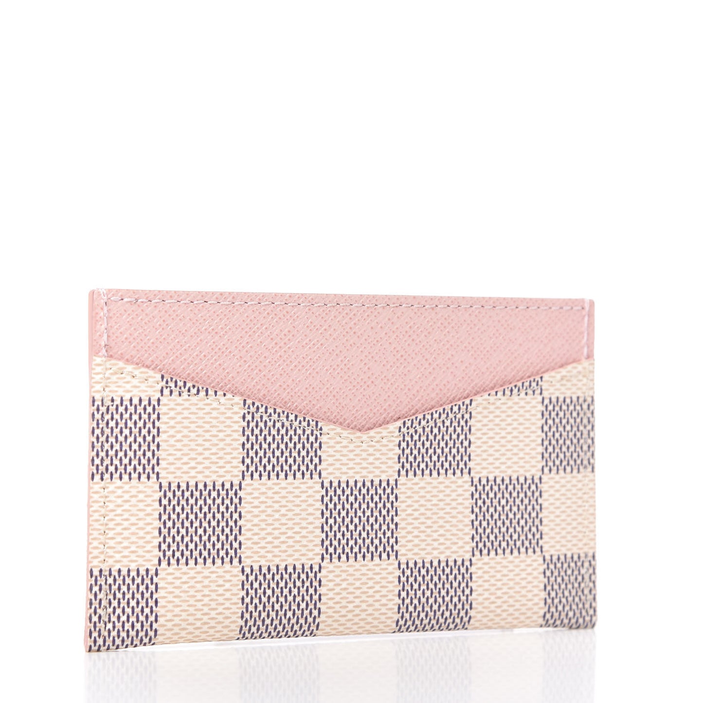 Damier Azur Daily Card Holder Rose Ballerine