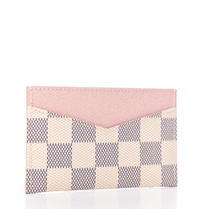 Louis Vuitton Damier Azur Daily Card Holder Rose Ballerine 3 of 8