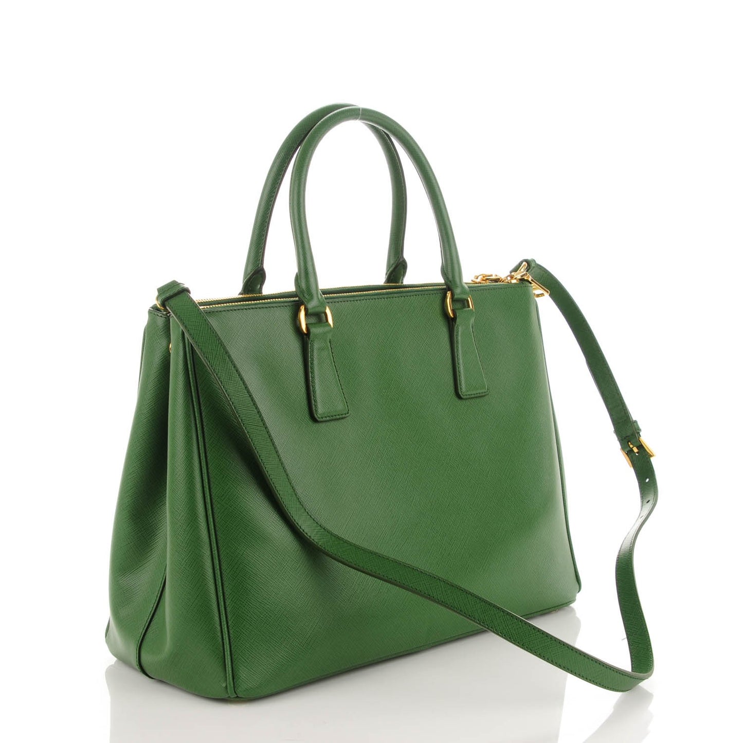 Saffiano Medium Galleria Double Zip Tote Larice