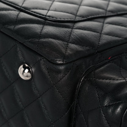 Chanel Calfskin Quilted Large Cambon Multipocket Reporter Black White 11 of 12