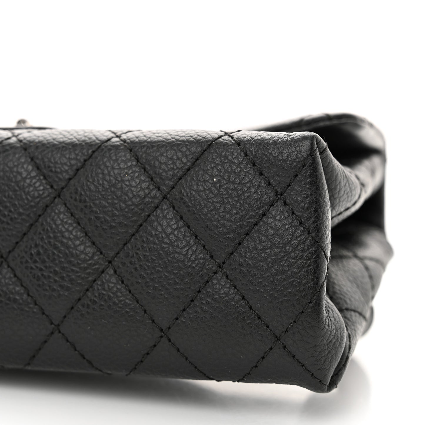 Grained Calfskin Quilted 2.55 Reissue Flap Belt Bag Clutch  Black