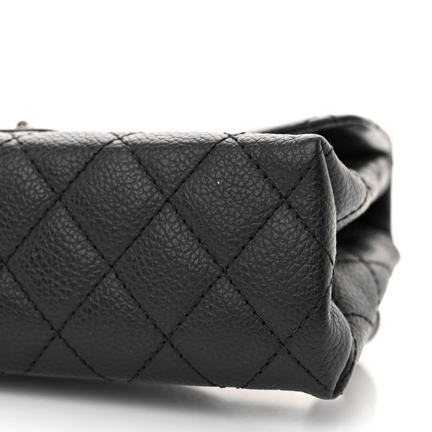 Chanel Grained Calfskin Quilted 2.55 Reissue Flap Belt Bag Clutch  Black 12 of 12