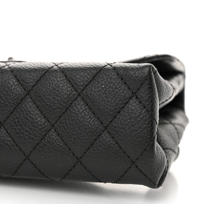 Chanel Grained Calfskin Quilted 2.55 Reissue Flap Belt Bag Clutch  Black 12 of 12