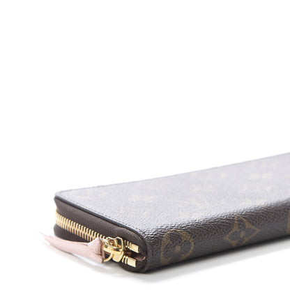Louis Vuitton Monogram Clemence Wallet Rose Ballerine 6 of 10