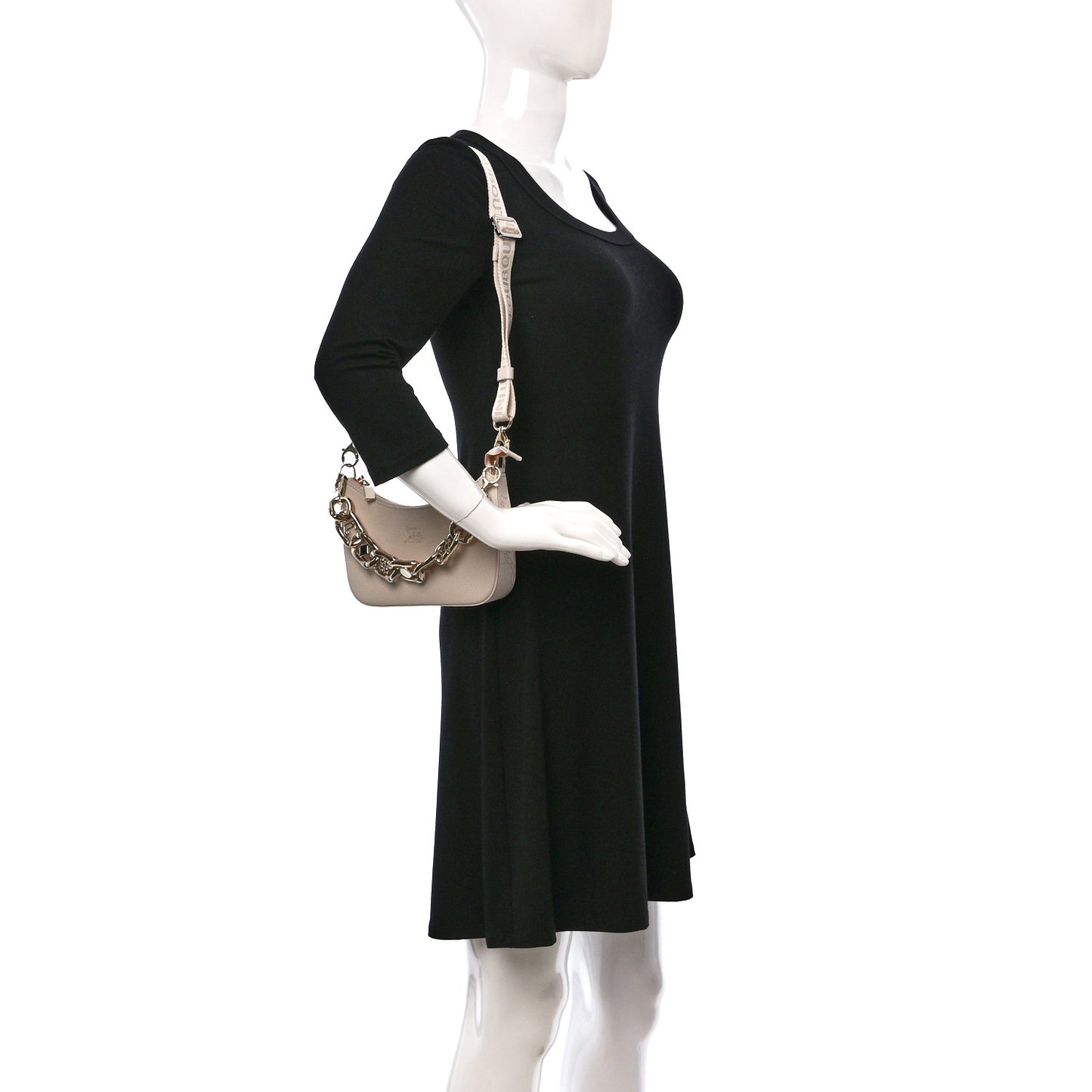 Empire Calfskin Loubila Mini Chain Shoulder Bag Leche