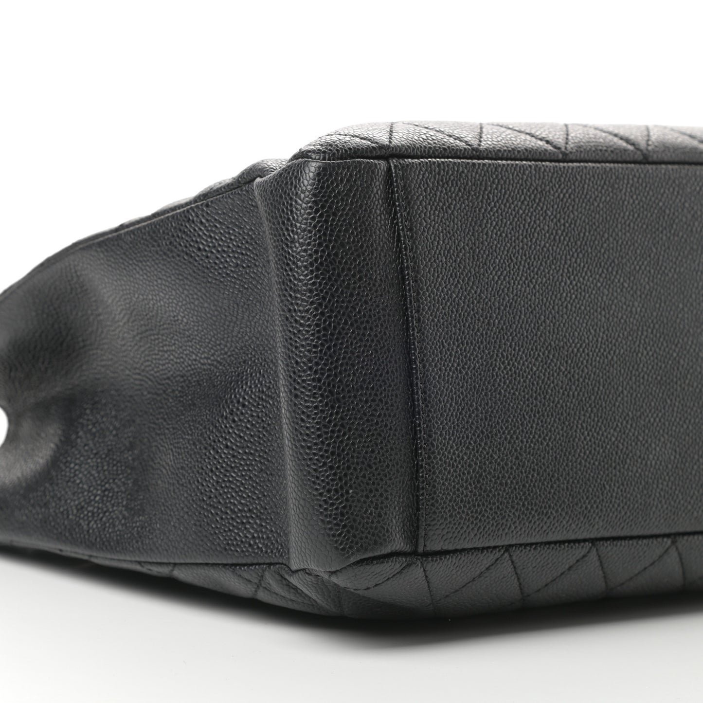 Caviar Quilted Grand Shopping Tote GST Black