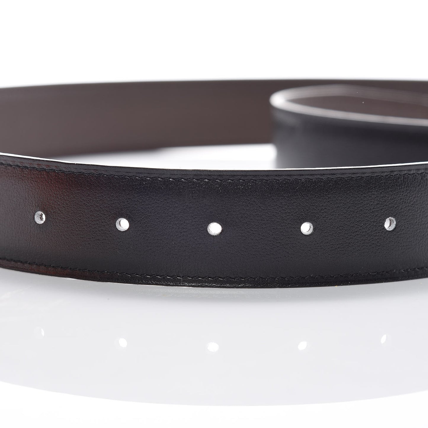Box Togo 32mm Belt Strap 100 Black Chocolate