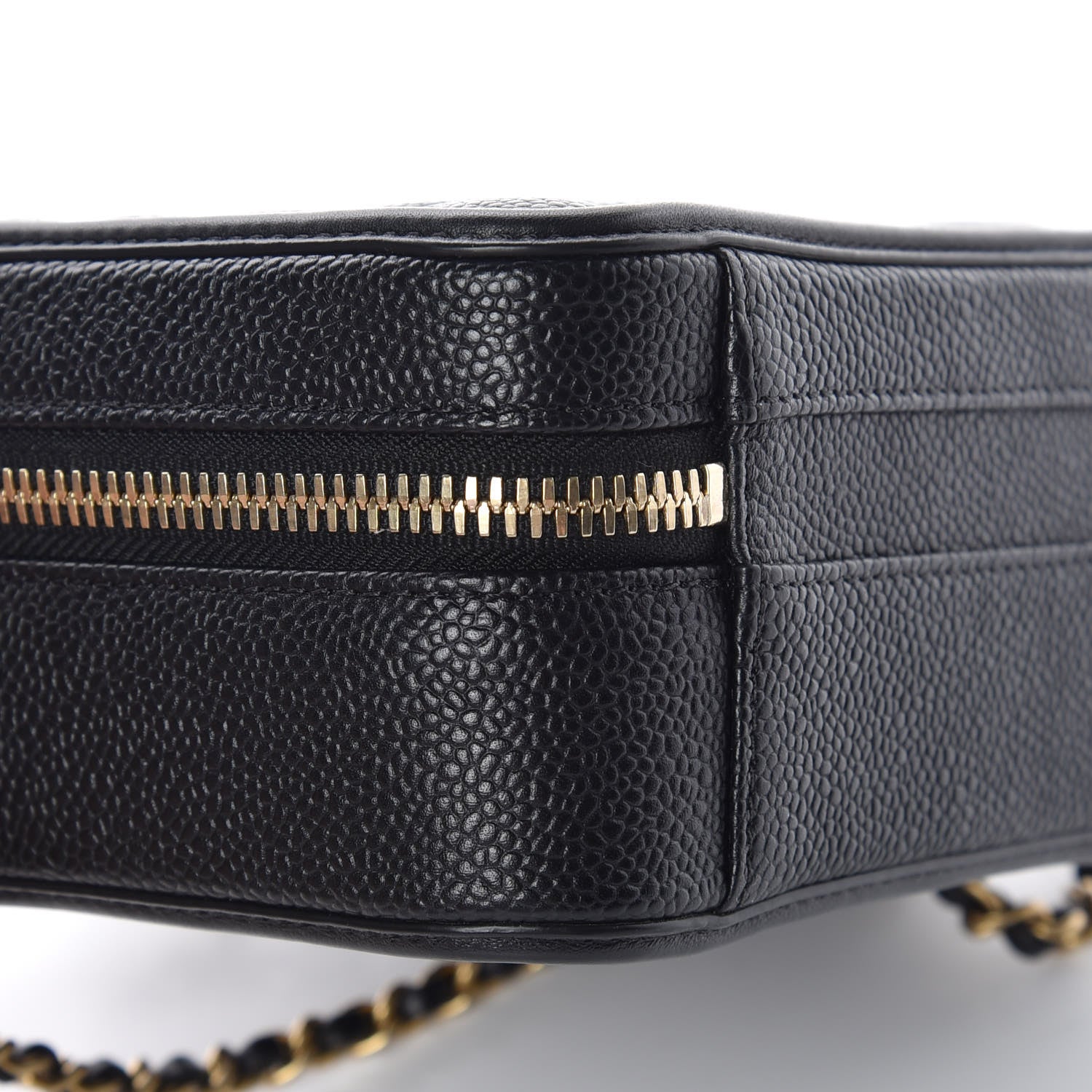 Chanel Caviar Quilted Small CC Filigree Vanity Case Black 6 of 10