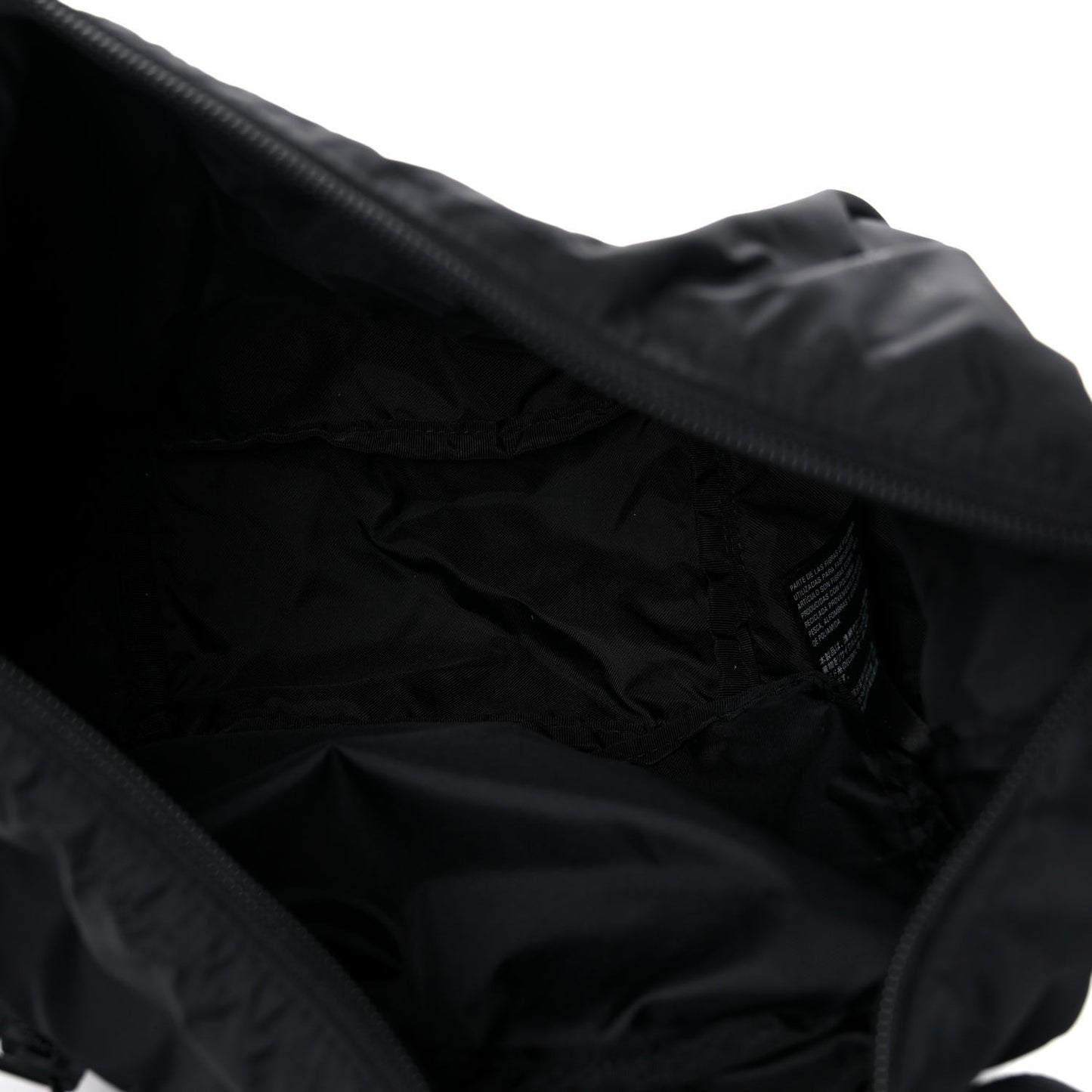 Recycled Sport Nylon Logo Embroidered Large Wheel Sling Bag Black White