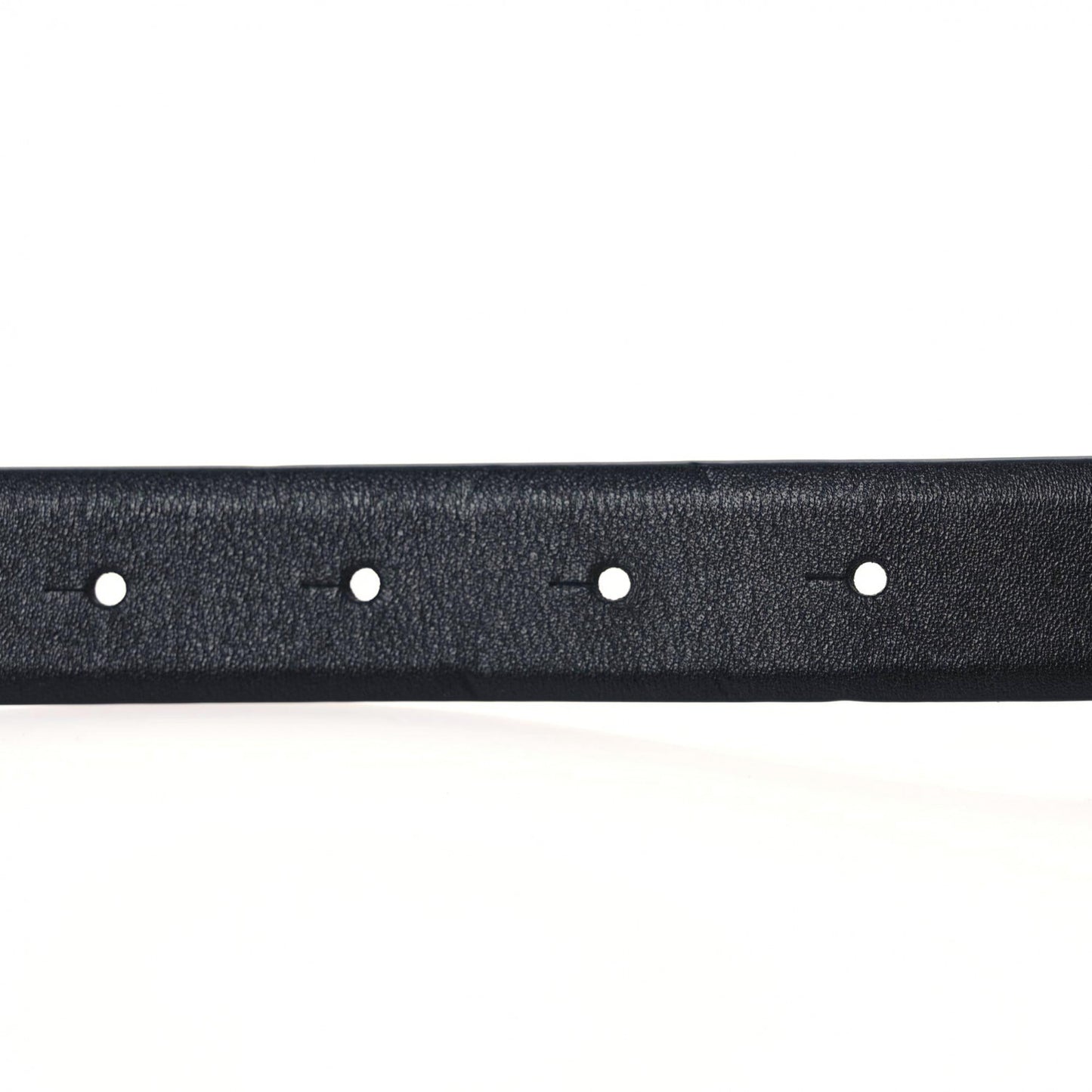 Calfskin Lambskin CC Chain Belt 95 38 Black Gold