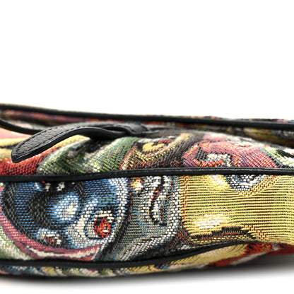 Christian Dior X KENNY SCHARF Jacquard Printed Mens Saddle Bag  Multicolor 10 of 11