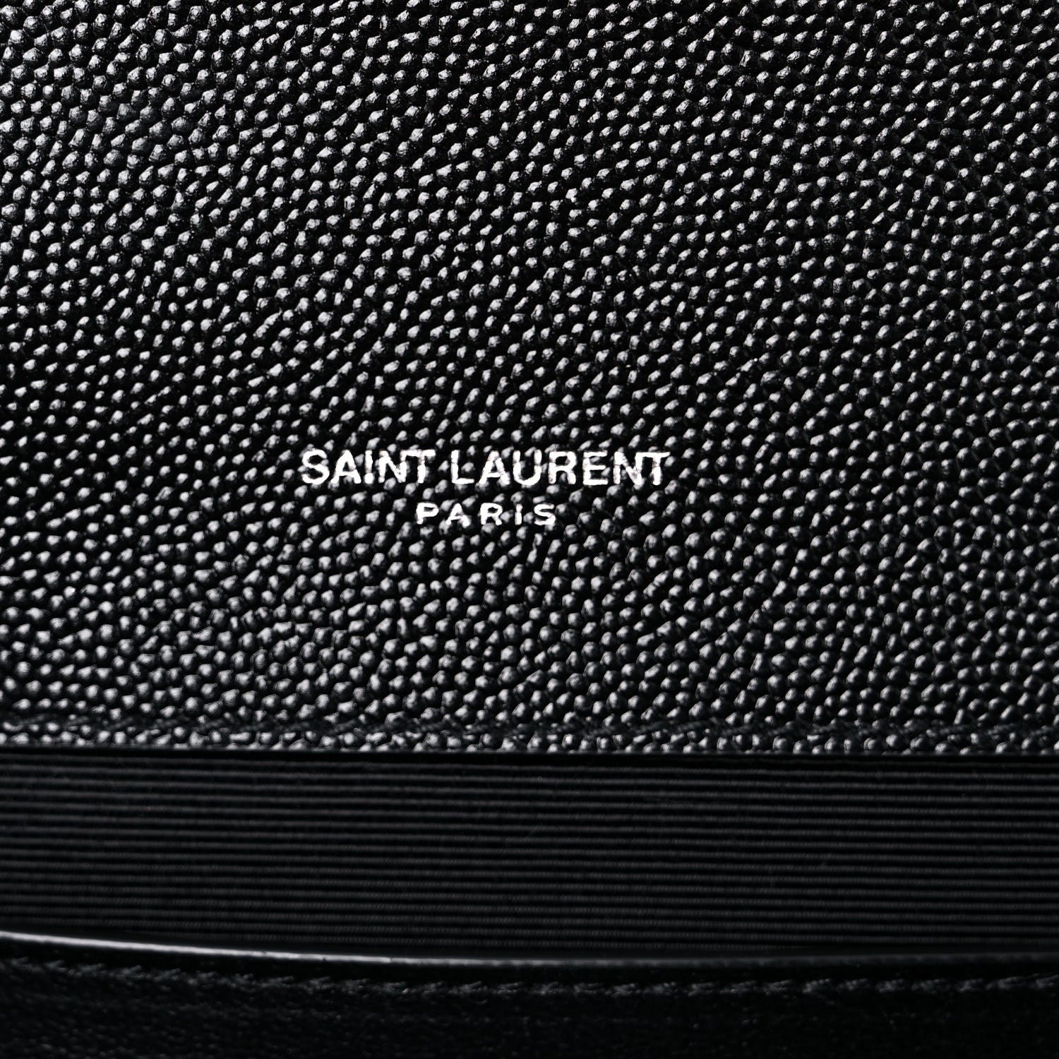 Saint Laurent Grain De Poudre Textured Mixed Matelasse Triquilt Medium Monogram Satchel Black 7 of 9