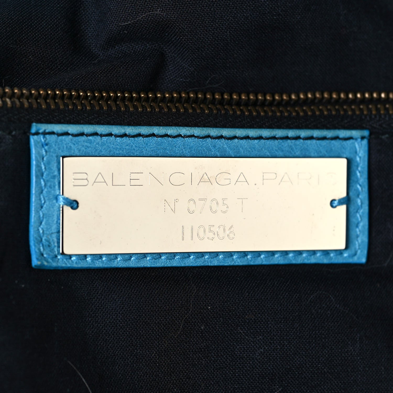 Balenciaga Agneau Classic Hardware Weekender Sky Blue 6 of 24