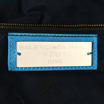 Balenciaga Agneau Classic Hardware Weekender Sky Blue 6 of 24