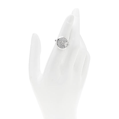 Cartier 18K White Gold Diamond SM Amulette de Cartier Ring 52 6 2 of 6