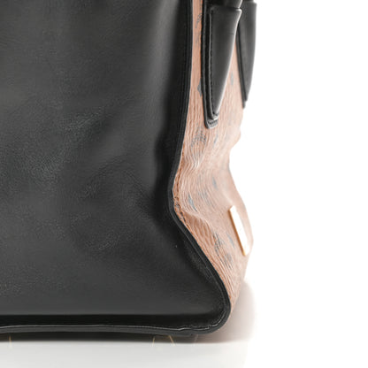 MCM Visetos Small Kathy Double Zip Tote Cognac Black 13 of 13
