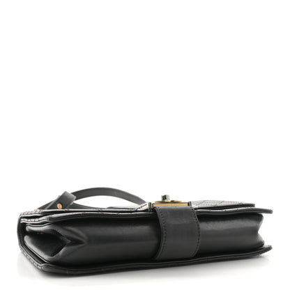 Chanel Calfskin Stitched Multi Chain Flap Bag Black 4 of 12