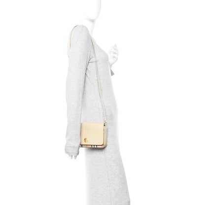 Burberry Grainy Calfskin Vintage Check Hampshire Crossbody Beige 2 of 10