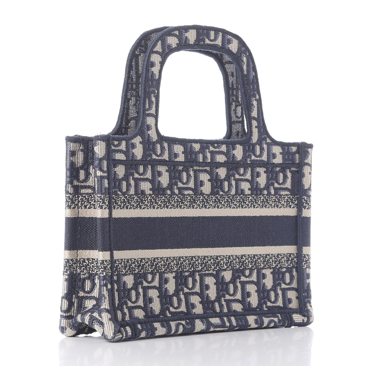 Oblique Mini Book Tote Blue Multicolor