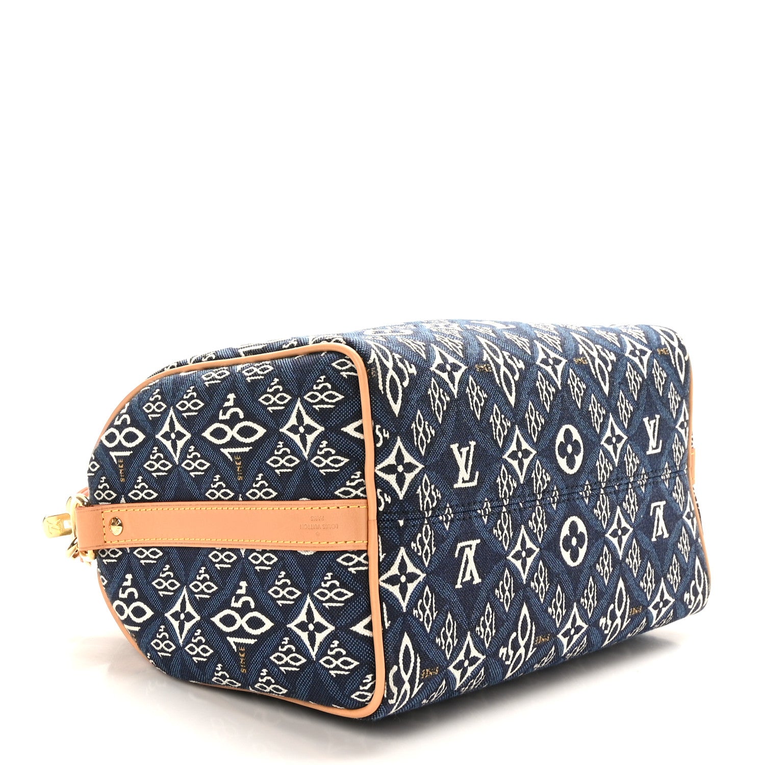 Louis Vuitton Jacquard Since 1854 Speedy Bandouliere 25 Blue 4 of 10