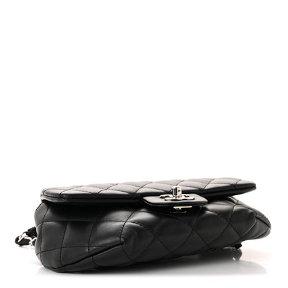 Chanel Calfskin Quilted CC Uniform Flap Belt Bag Black 4 of 10