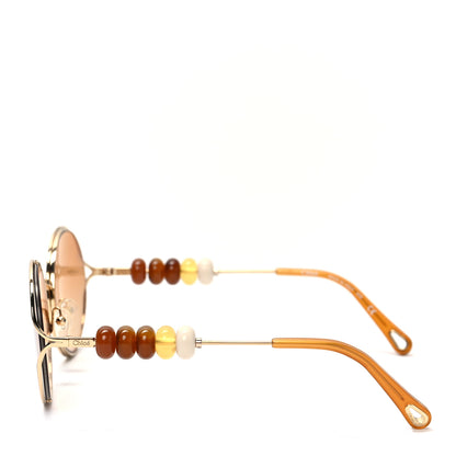 Chloe Round Sunglasses CE167S Gold 3 of 6