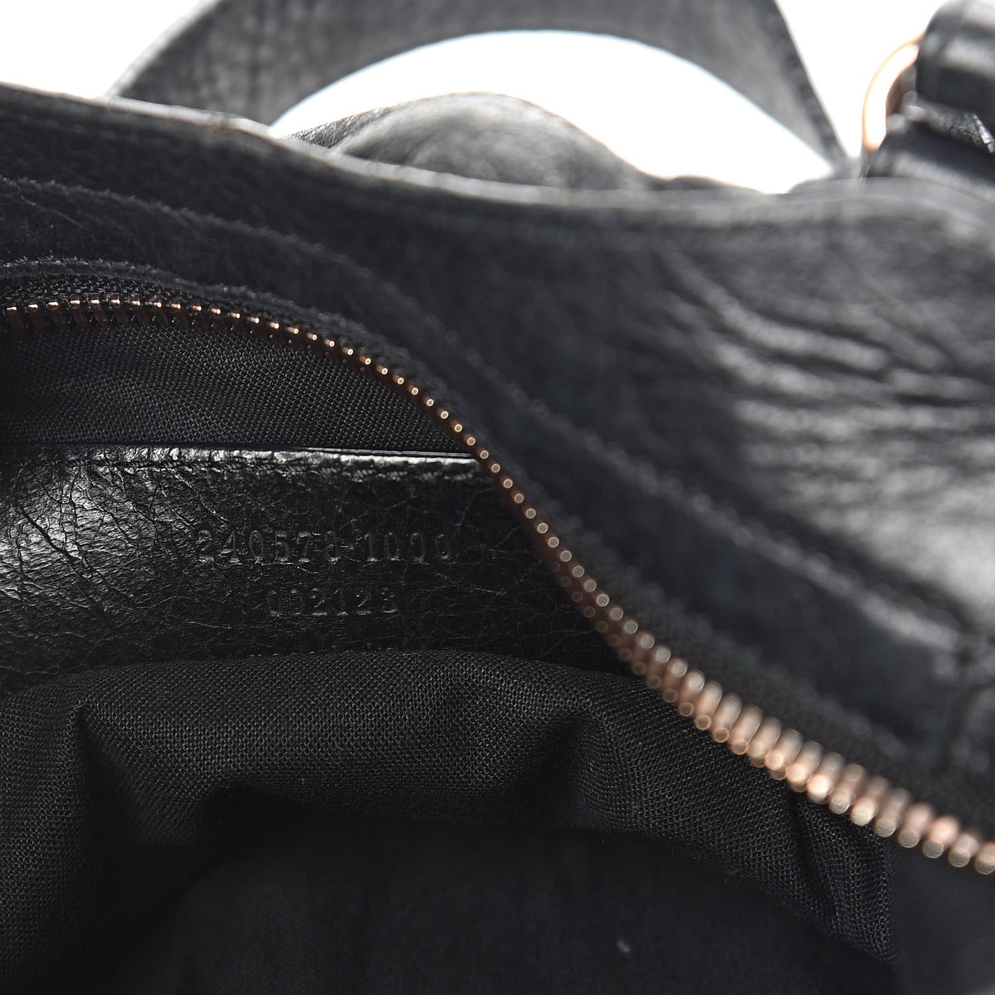 Agneau Giant 12 Rose Gold Hardware Town Black