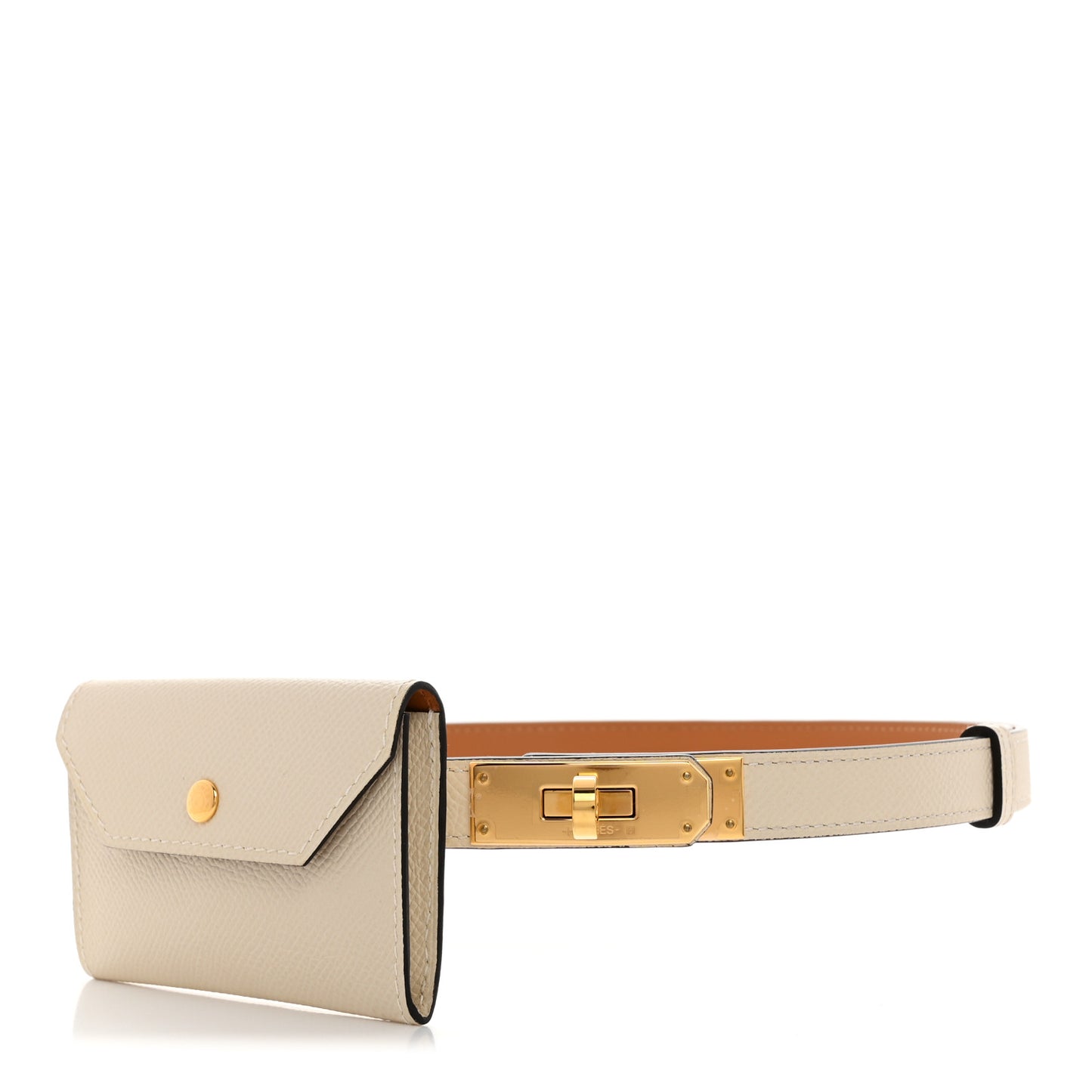 Epsom Kelly Pocket Belt Craie