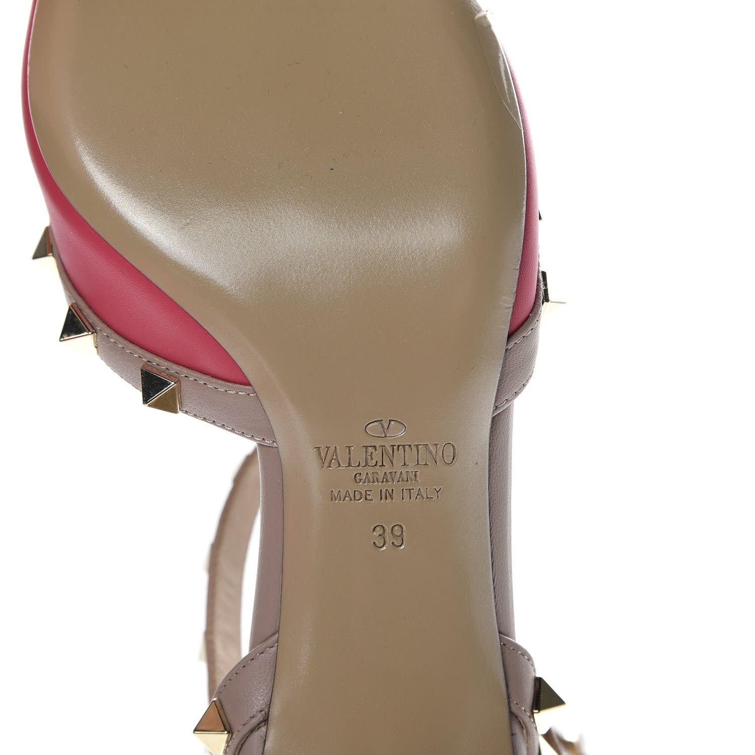 Valentino Garavani Calfskin Nappa Rockstud Ankle Strap 65mm Pumps 39 Deep Fuxia Poudre 8 of 10