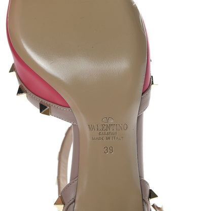 Valentino Garavani Calfskin Nappa Rockstud Ankle Strap 65mm Pumps 39 Deep Fuxia Poudre 8 of 10