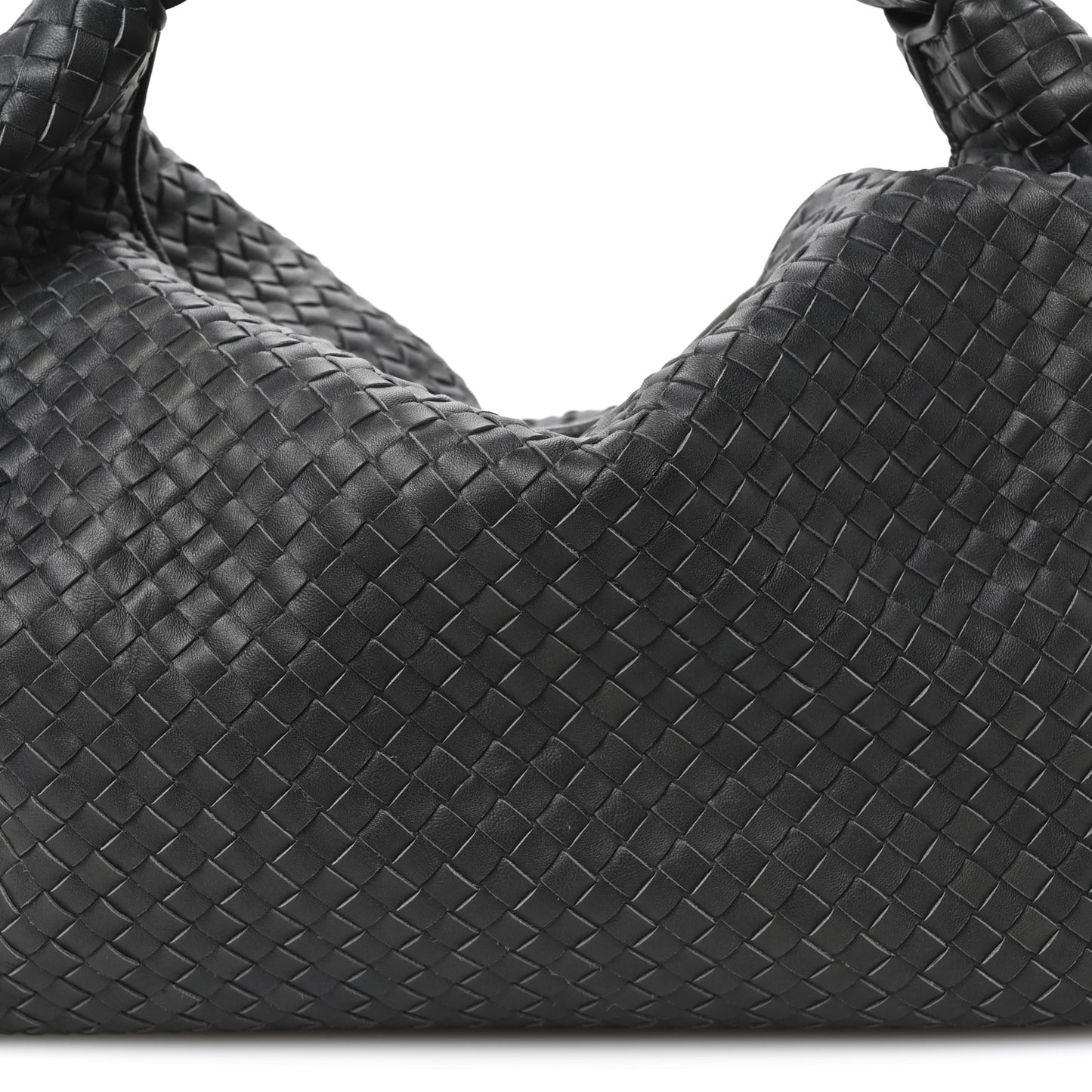 Nappa Intrecciato Sloane Hobo Ferro Gray