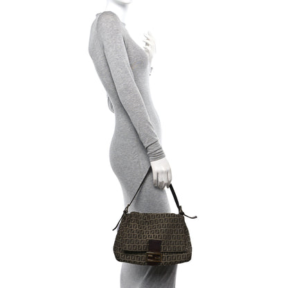 Fendi Zucchino Mama Baguette Brown 3 of 12