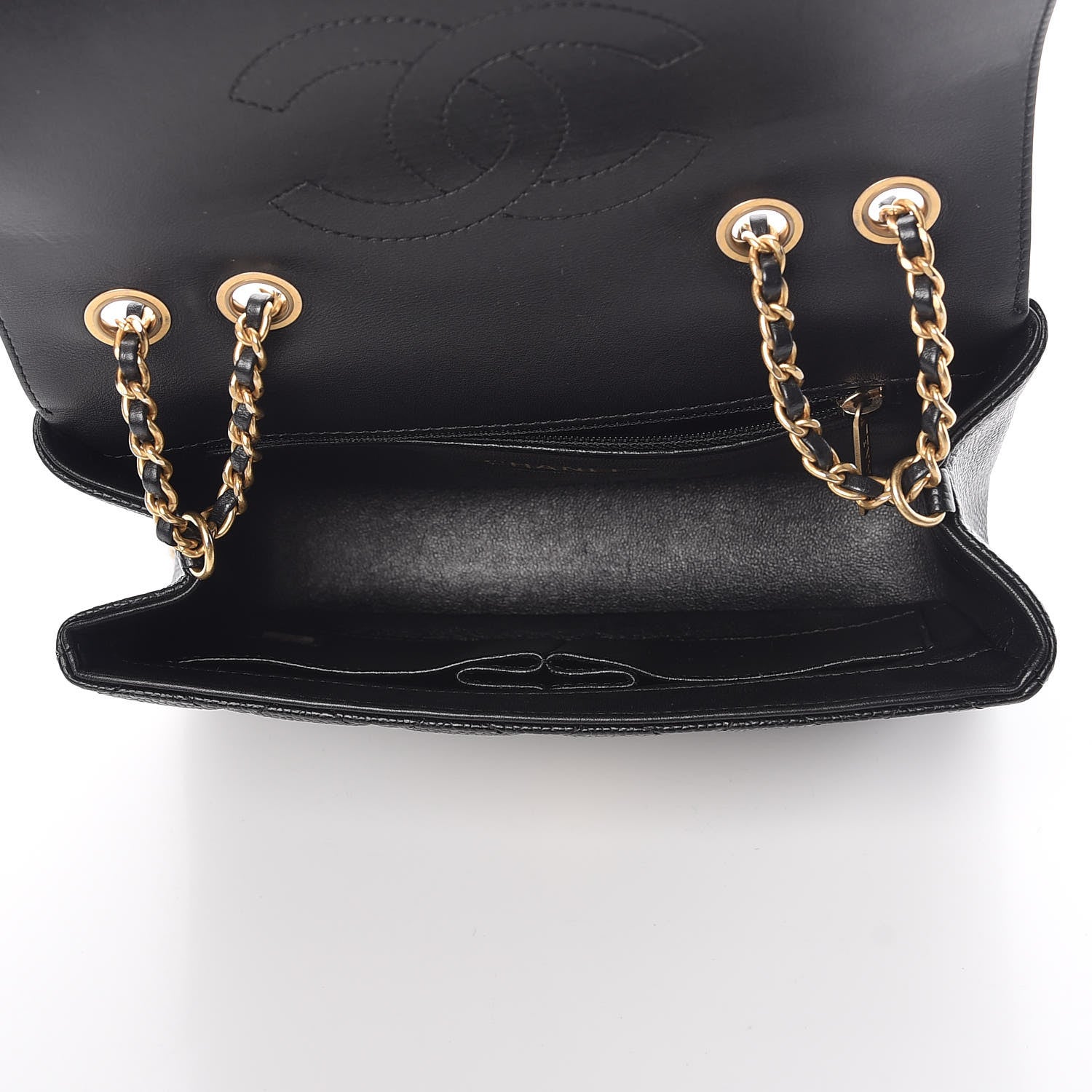 Chanel Caviar Quilted Small CC Filigree Flap Black 7 of 10