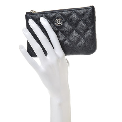 Chanel Caviar Quilted Small Cosmetic Case Navy 2 of 8