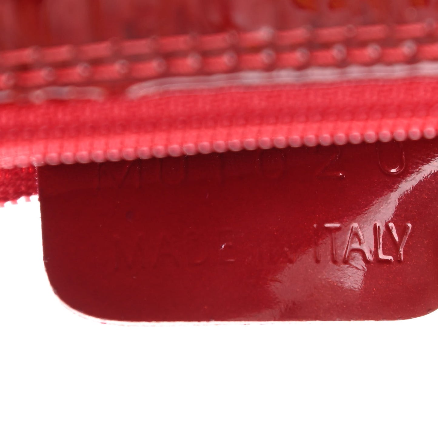Patent Monogram Mini Saddle Pochette Red