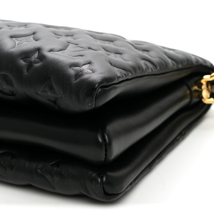 Louis Vuitton Lambskin Embossed Monogram Coussin PM Black 9 of 9
