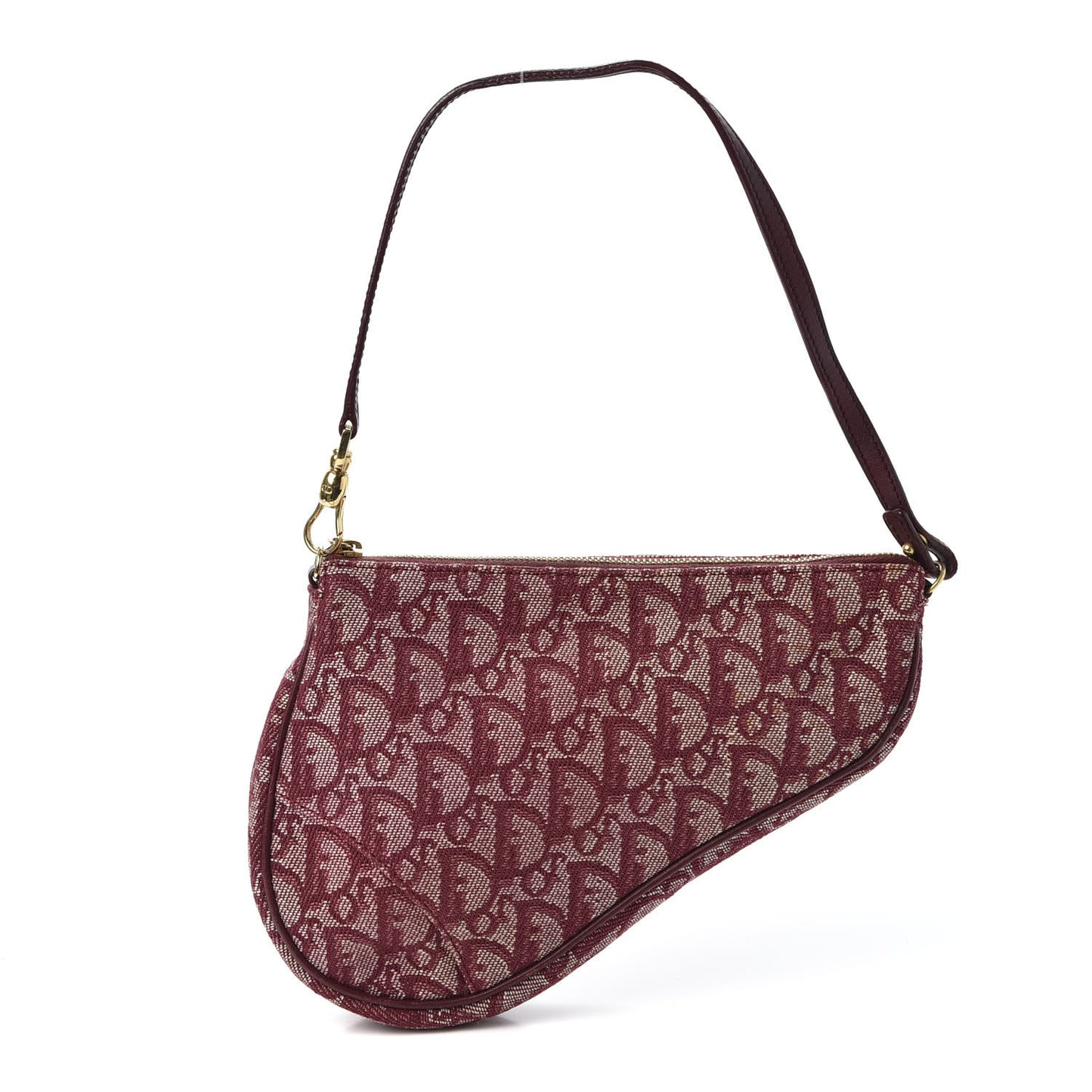 Monogram Mini Saddle Pochette Burgundy