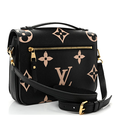 Louis Vuitton Empreinte Monogram Giant Pochette Metis Black Beige Black Beige 3 of 10