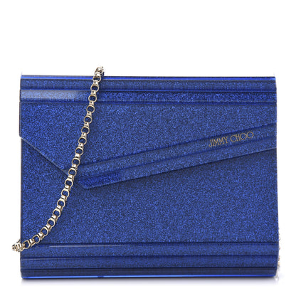 Jimmy Choo Acrylic Glitter Candy Clutch Blue 1 of 9