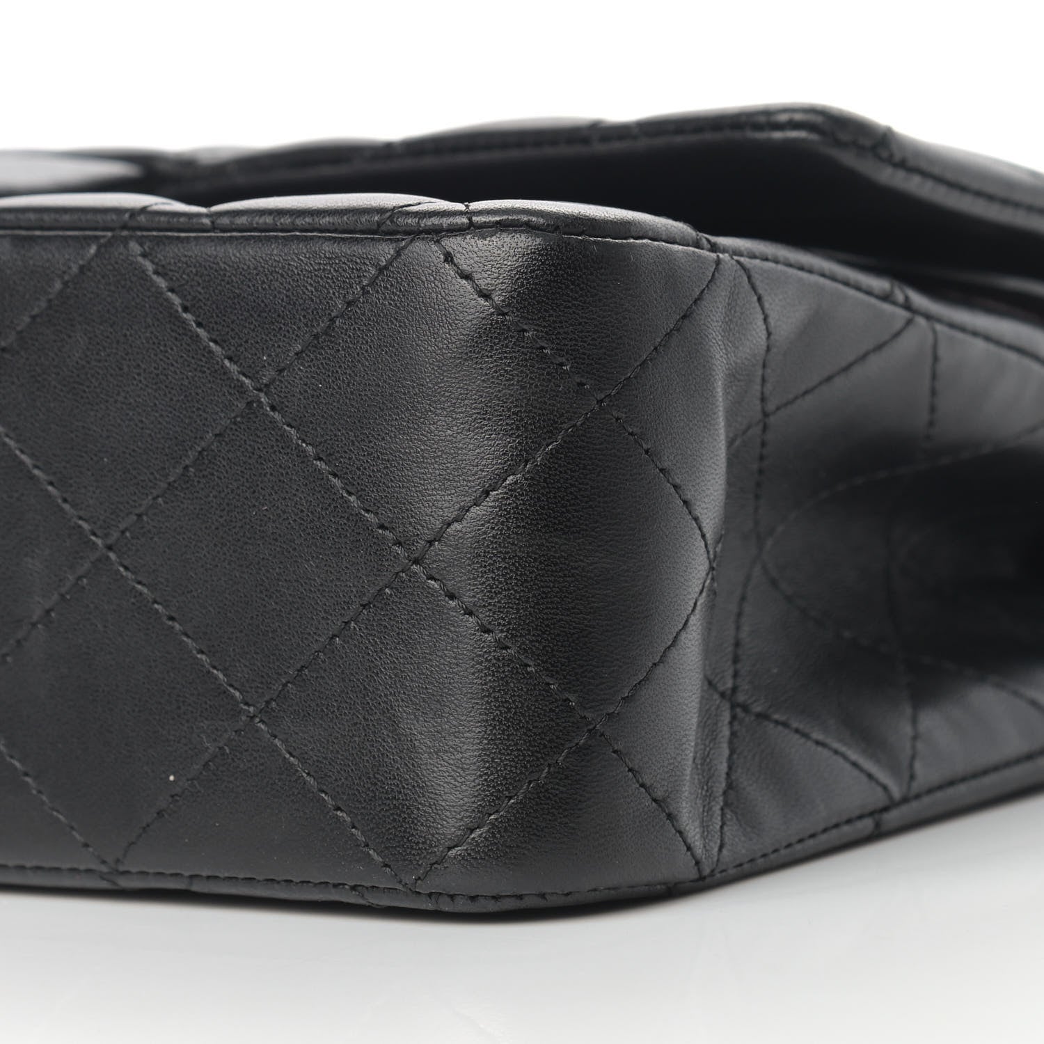 Chanel Lambskin Quilted Medium Double Flap Black 8 of 15