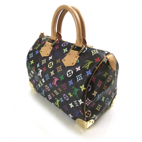 Louis Vuitton Monogram Multicolor Speedy 30 Black 5 of 15