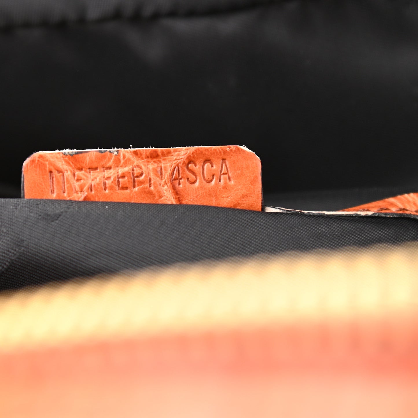 Haymarket Check Suede Prorsum Tassel Bowling Bag Tangerine