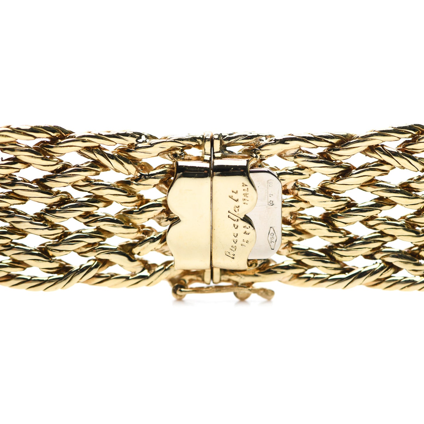 18K Yellow Gold Crepe de Chine Necklace
