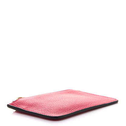 Alexander McQueen Calfskin Skull Zip Pouch Card Holder Fuchsia 4 of 9