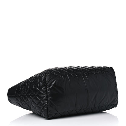 Chanel Nylon Quilted Large Coco Cocoon Tote Black 3 of 5