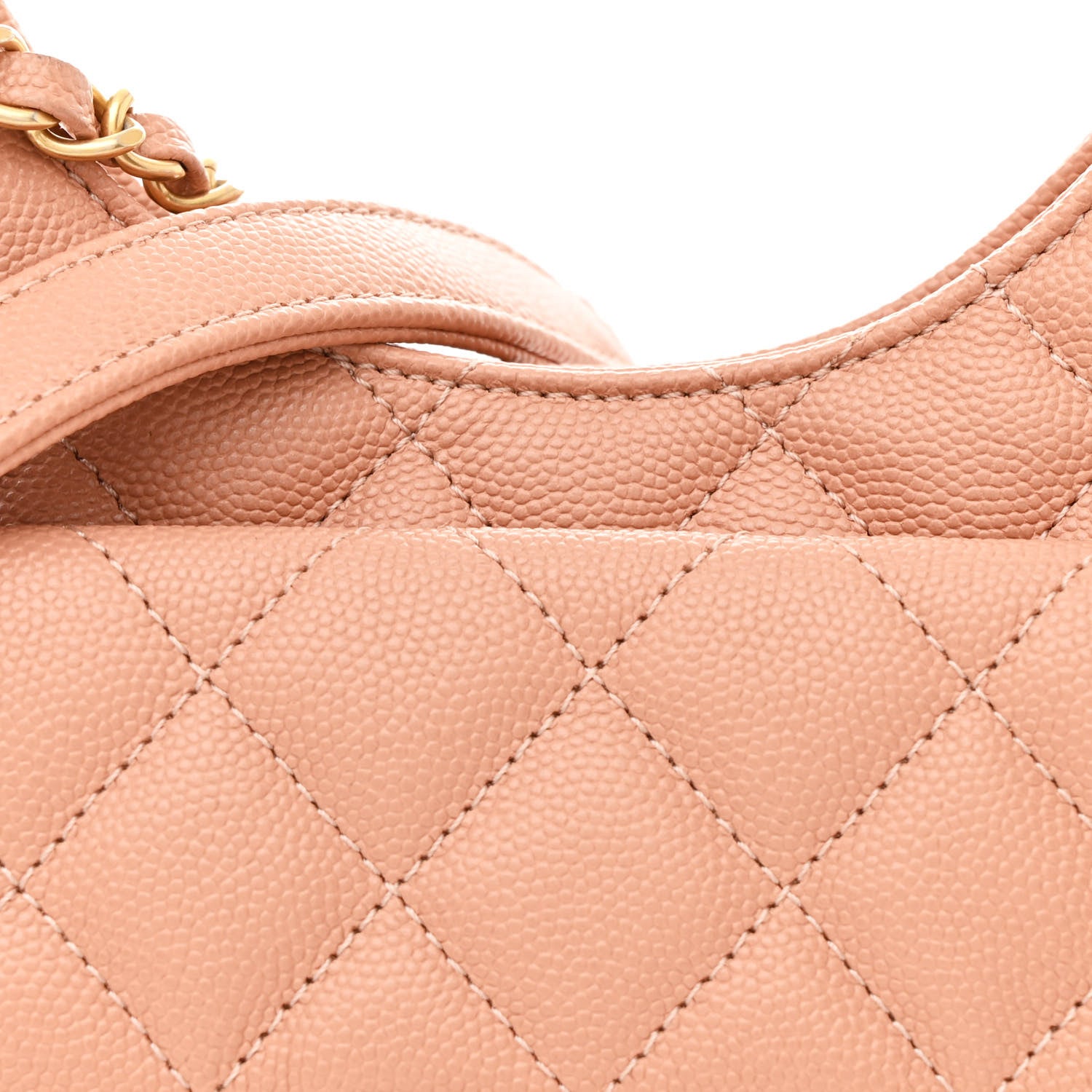 Chanel Caviar Quilted Small Wavy CC Hobo Coral 8 of 11