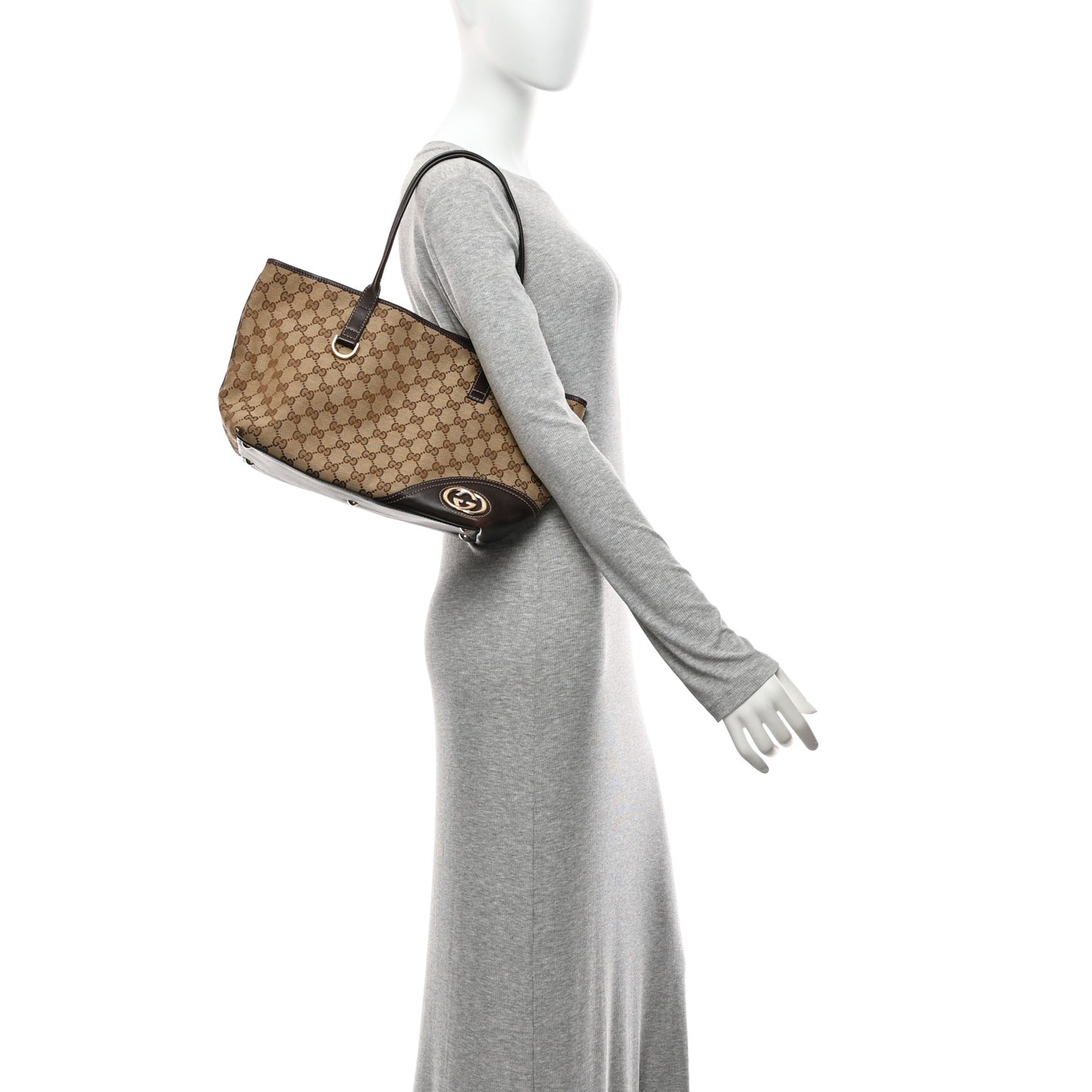 Monogram Medium New Britt Tote Brown